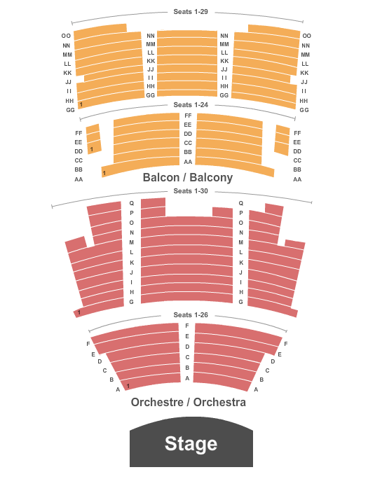 Capitol Theatre - New Brunswick Seating Chart